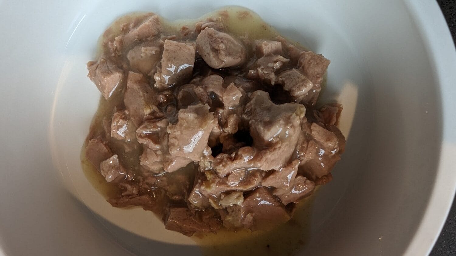 Yarrah Bio Katzenfutter - Die Konsistenz in Nahaufnahme