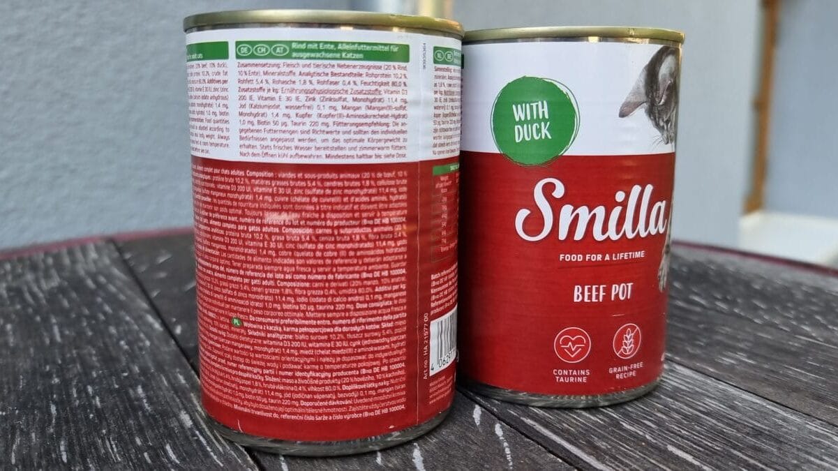 Deklaration der Zutaten im Smilla Nassfutter